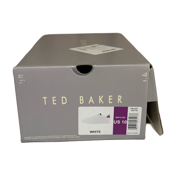 Ted Baker Men's Off-White and Brown Sneakers - Picture 9 of 9